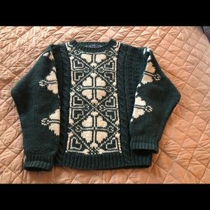 Vintage 80s Woolrich women’s M sweater hand knit